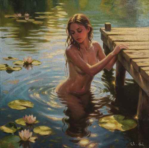 Утро на тихой воде